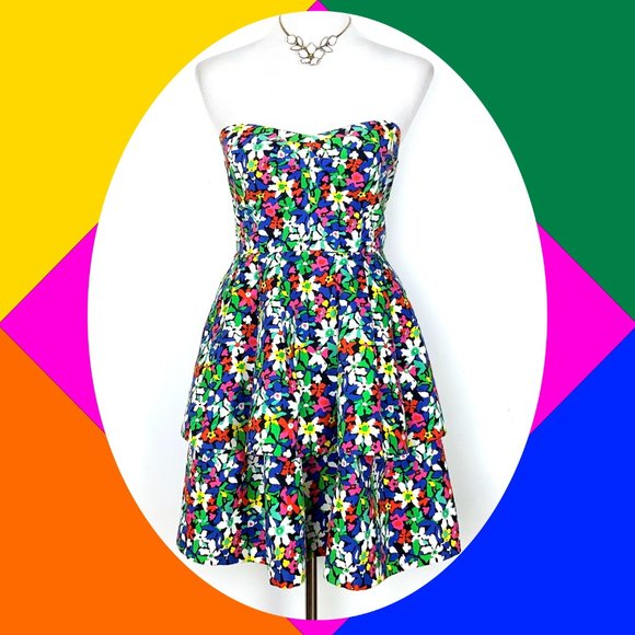 kate spade Dresses & Skirts - Kate Spade Karmen Strapless Floral Dress Sz 4